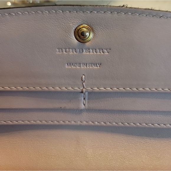BURBERRY Exploded Check Pattern Leather Continental Wallet in EUC with COA - Picture 13 of 15